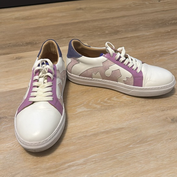 MAISON SI white and purple sneakers - Picture 2 of 4